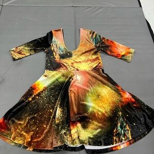 Evil Twin Galaxy Velvet Skater Dress